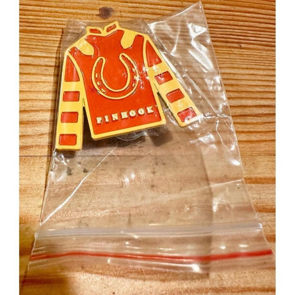 NEW! Pinhook bourbon whiskey metal pushback lapel tie pin button
